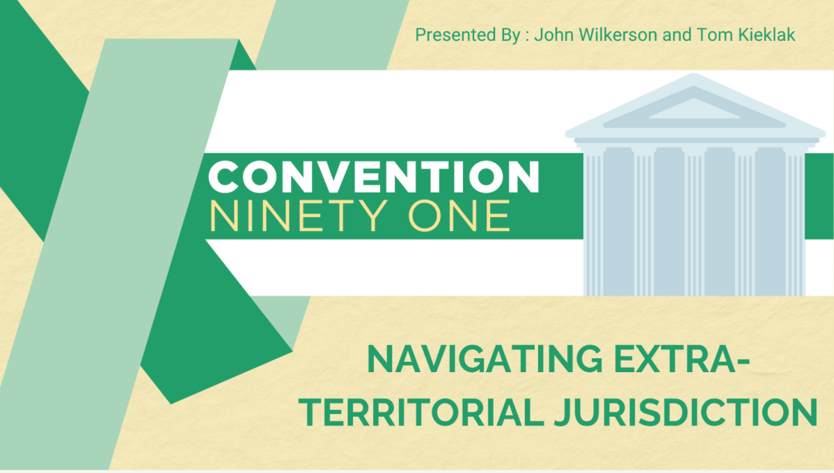 Navigating Extra-Territorial Jurisdiction