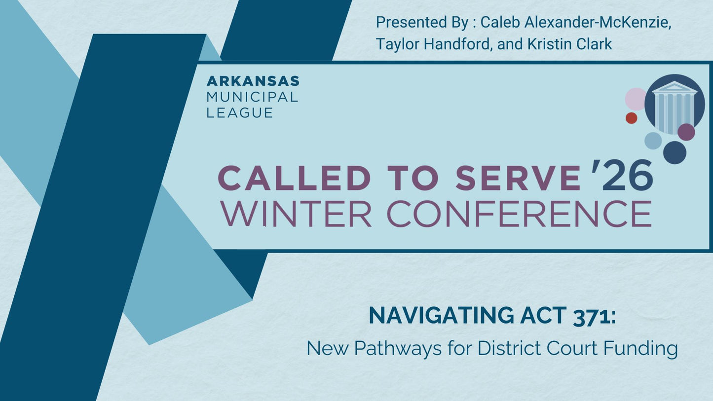 NAVIGATING ACT 371: NEW PATHWAYS FOR DISTRICT COURT FUNDING