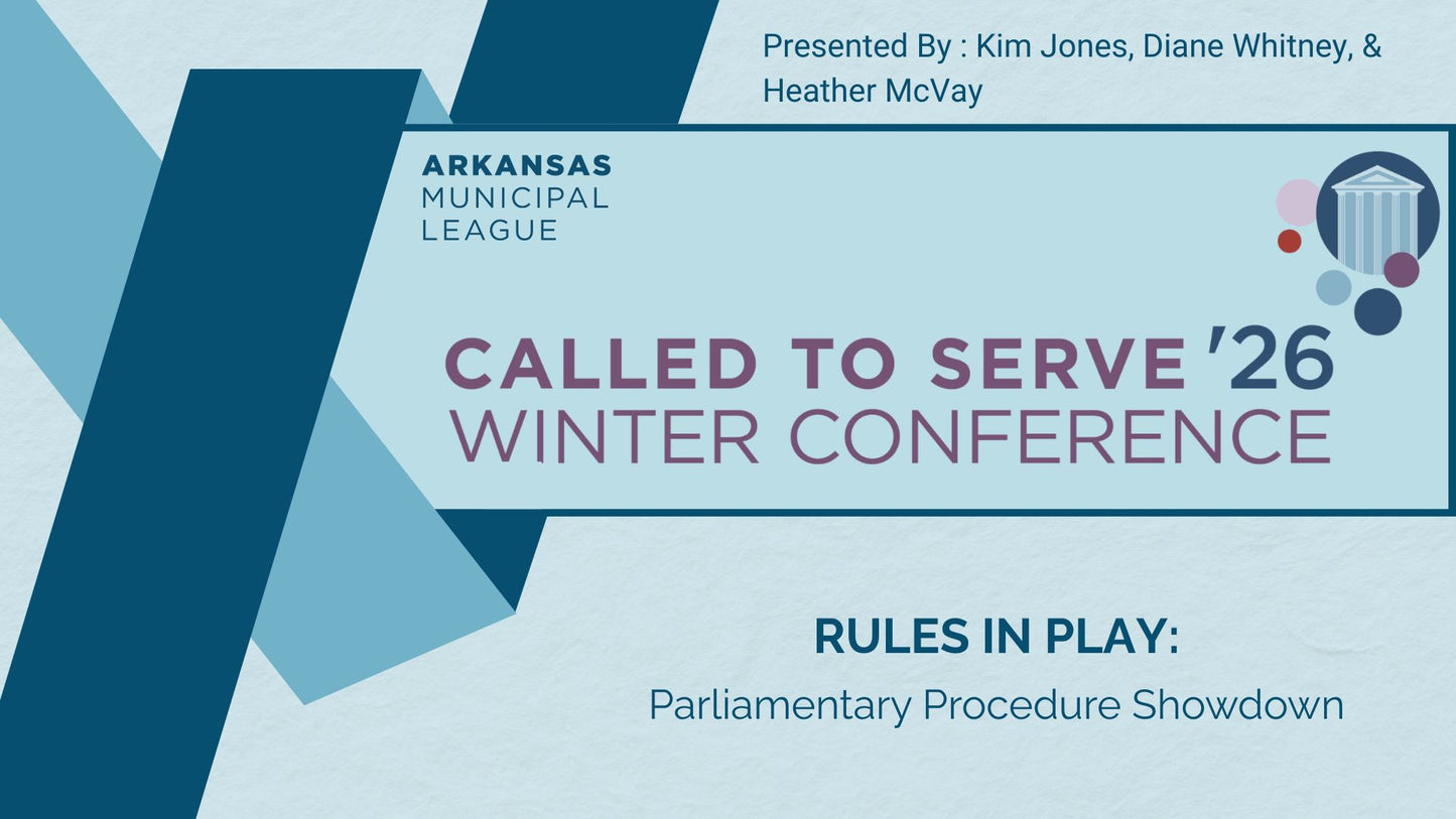 RULES IN PLAY: PARLIAMENTARY PROCEDURE SHOWDOWN