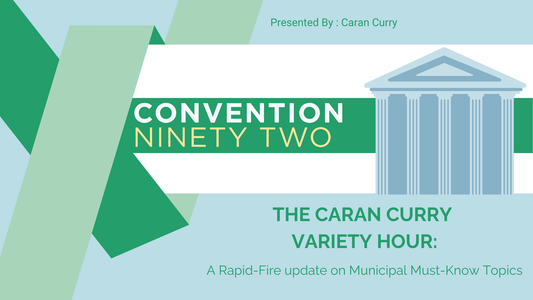 The Caran Curry Variety Hour: A Rapid-Fire Update on Municipal Must-Know Topics