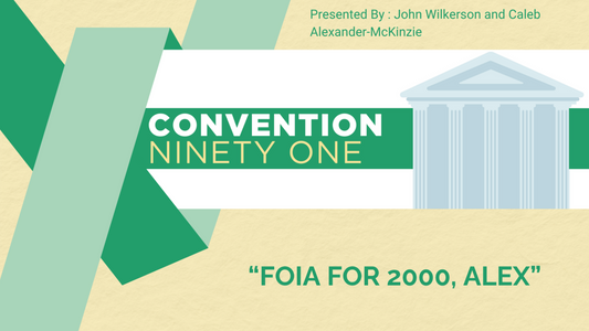 “FOIA for 2,000, Alex”
